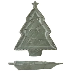 Bloomingville Alder Servierplatte Tannenbaum, Steingut