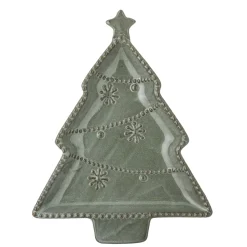 Bloomingville Alder Servierplatte Tannenbaum, Steingut