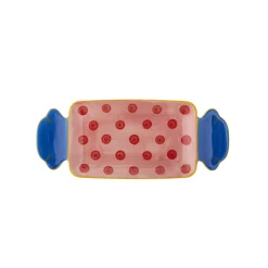 Bloomingville Caramella Servierplatte Rose aus Steingut