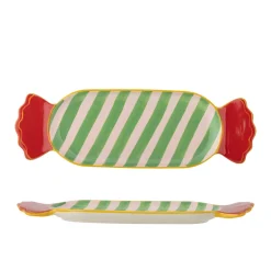 Bloomingville Caramella Servierplatte Grün aus Steingut