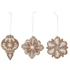 Bloomingville 3er Set Ornament Pearl Lebkuchenoptik