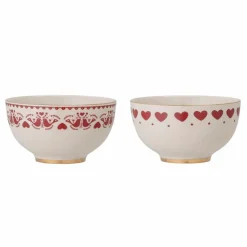 Bloomingville 2er Set Schüssel Jolly mit Muster