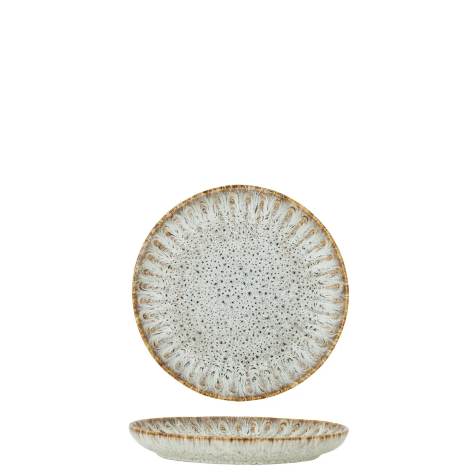 Bloomingville Fleur Dessert Teller aus Steingut