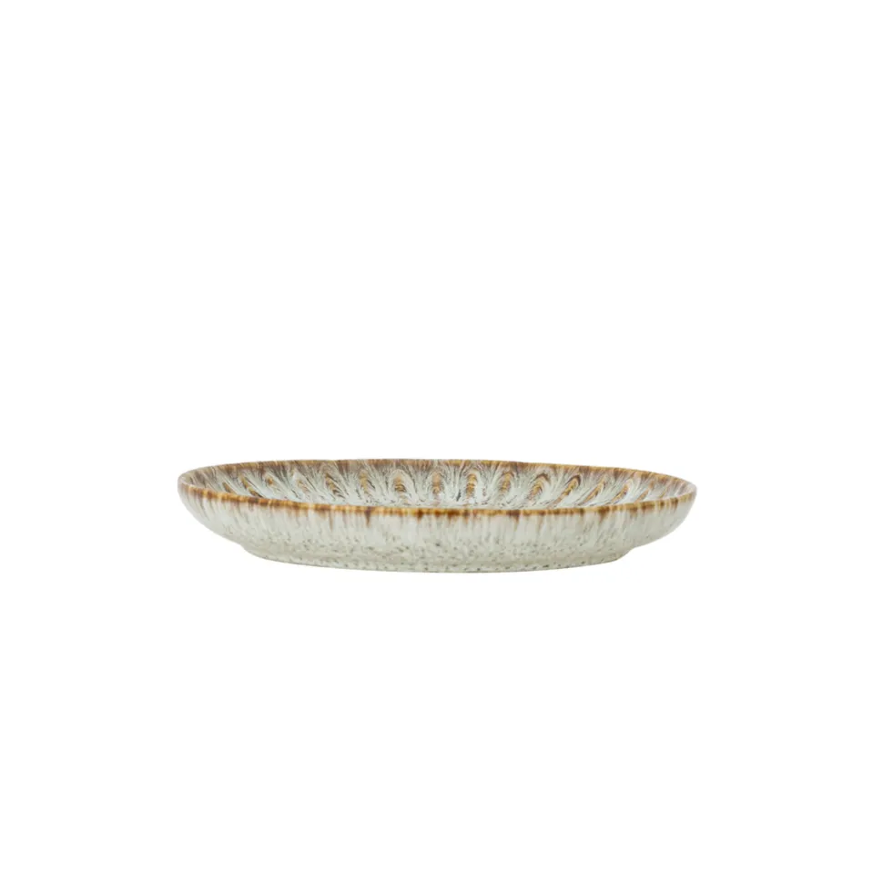 Bloomingville Fleur Dessert Teller aus Steingut