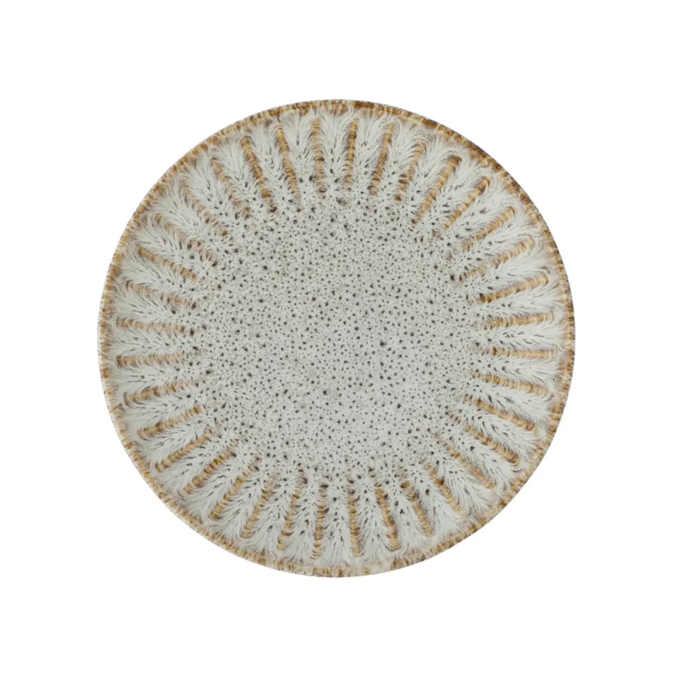 Bloomingville Fleur Frühstücksteller, Steingut