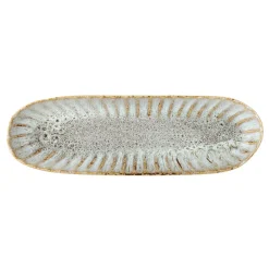 Bloomingville Fleur Servierplatte, Natur, Steingut