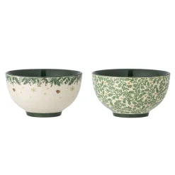 Bloomingville Grazia Schale aus Steingut, 2er Set