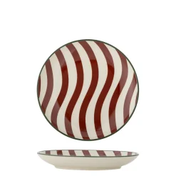 Bloomingville Jolly Teller Rot aus Steingut