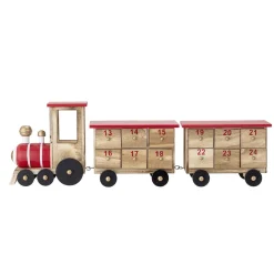 Bloomingville Kalender Zug aus Paulowniaholz