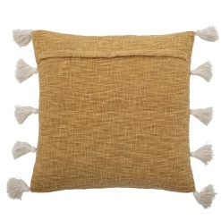 Bloomingville Kissen Emely, Gelb, Baumwolle