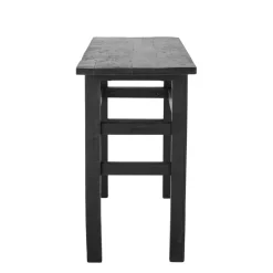 Bloomingville Konsolentisch Riber, Schwarz, Recyceltes Holz