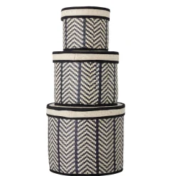 Bloomingville Korb Islim aus Palmenblättern 3er Set