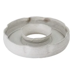 Bloomingville Leda Tablett aus Steingut, rund