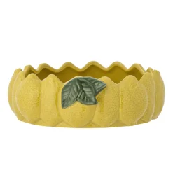 Bloomingville Limone Servierschüssel, Gelb, Steingut