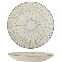 Bloomingville Maple Teller Grün Steingut