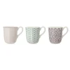 Bloomingville Maya Becher, Steingut, 3er Set