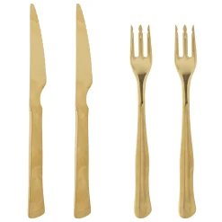 Bloomingville Ollin Steakbesteck, Schwarz, Edelstahl