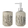 Bloomingville Seifenspender-Set Bea aus Steingut