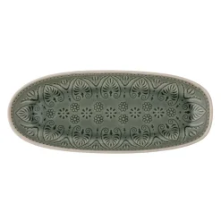 Bloomingville Servierplatte Rani, länglich, Steingut