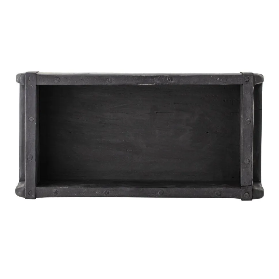 Bloomingville Ziegelform Black Box recyceltes Holz