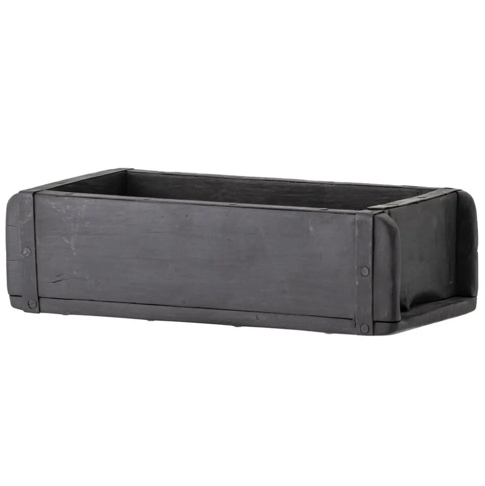 Bloomingville Ziegelform Black Box recyceltes Holz