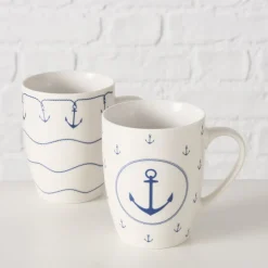 Boltze Becher Büsum mit Anker, 2er-Set