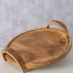 Boltze Dekotablett aus Mangoholz Julina