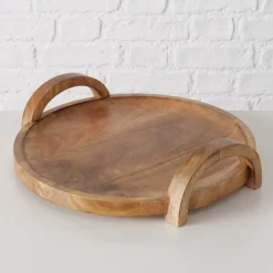 Boltze Dekotablett aus Mangoholz Julina