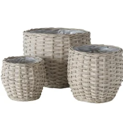 Boltze 3er Set Blumentopf Pflanzkorb Malonia