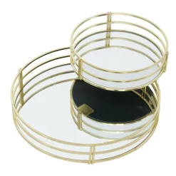 Boltze 2er Set Dekotablett Sino