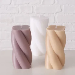 Boltze 3er Set Kerze in Sonderformen