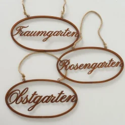 Boltze 3er Set Schild Traumgarten