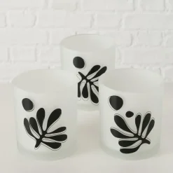 Boltze 2er Set Teelichtglas Matty