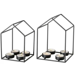 Boltze 2er Set Teelichthalter Draga