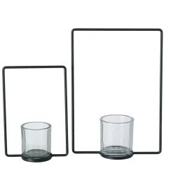 Boltze 2er Set Teelichthalter Franjo