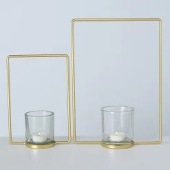 Boltze 2er Set Teelichthalter Franjo