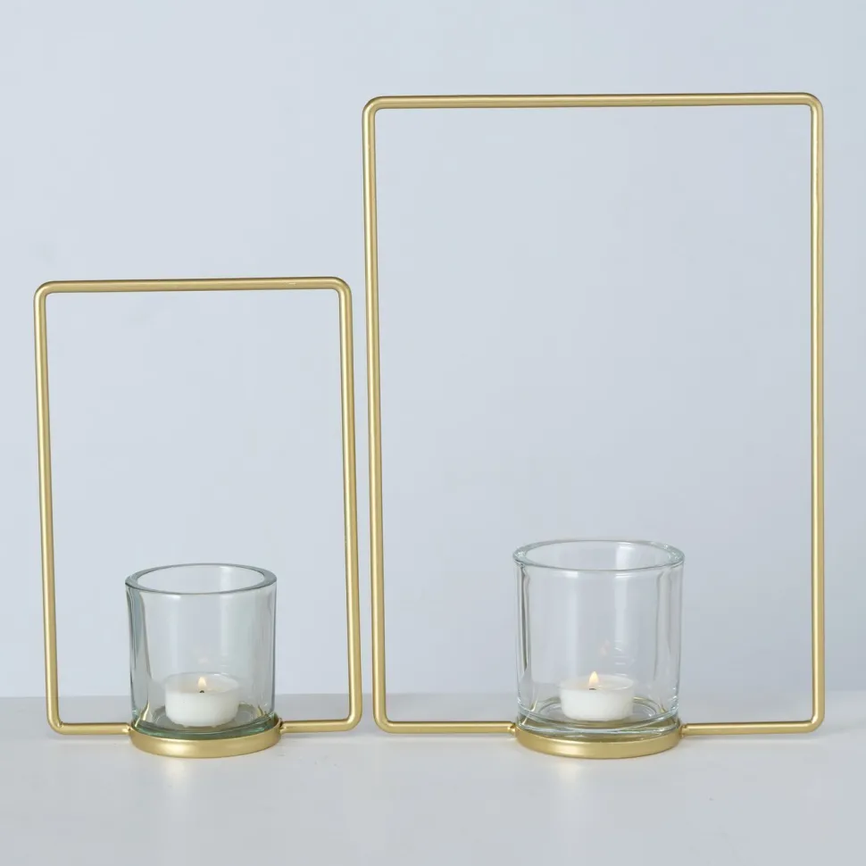 Boltze 2er Set Teelichthalter Franjo