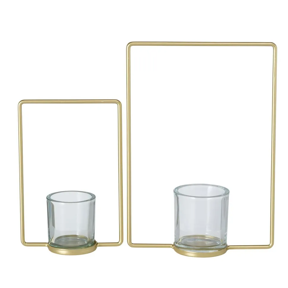 Boltze 2er Set Teelichthalter Franjo