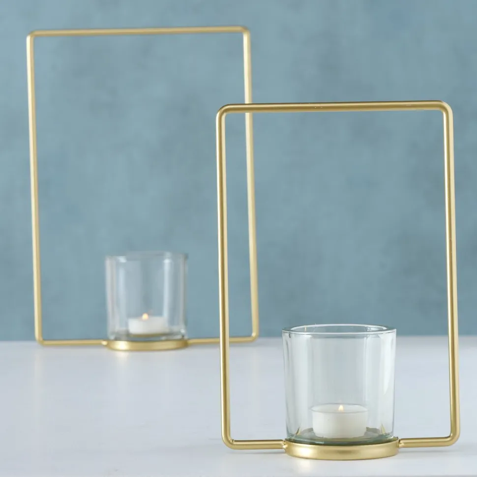 Boltze 2er Set Teelichthalter Franjo