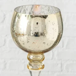 Boltze 3er Set Windlicht Manou silber