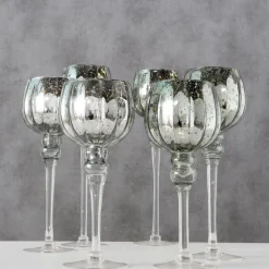 Boltze 3er Set Windlicht Manou silber