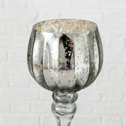 Boltze 3er Set Windlicht Manou silber