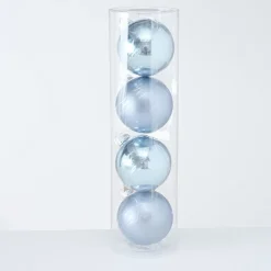 Boltze Große Weihnachtskugeln Ø 10 cm, 4 tlg