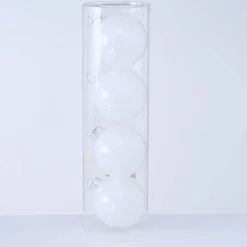 Boltze Große Weihnachtskugeln Ø 10 cm, 4 tlg