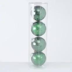 Boltze Große Weihnachtskugeln Ø 10 cm, 4 tlg