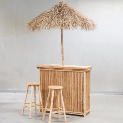 Boltze Hausbar Lania aus Bambus, 4 tlg.