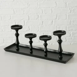 Boltze Kerzenleuchter Furo schwarz