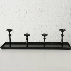 Boltze Kerzenleuchter Furo schwarz