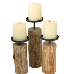 Boltze Kerzenleuchter Tempe, 3 tlg