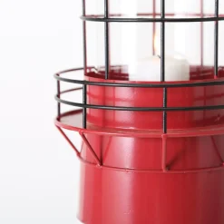 Boltze Laterne roter Leuchtturm, 2 tlg